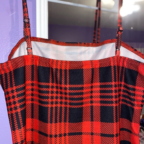 Red plaid Dress - Picture 2 of 2